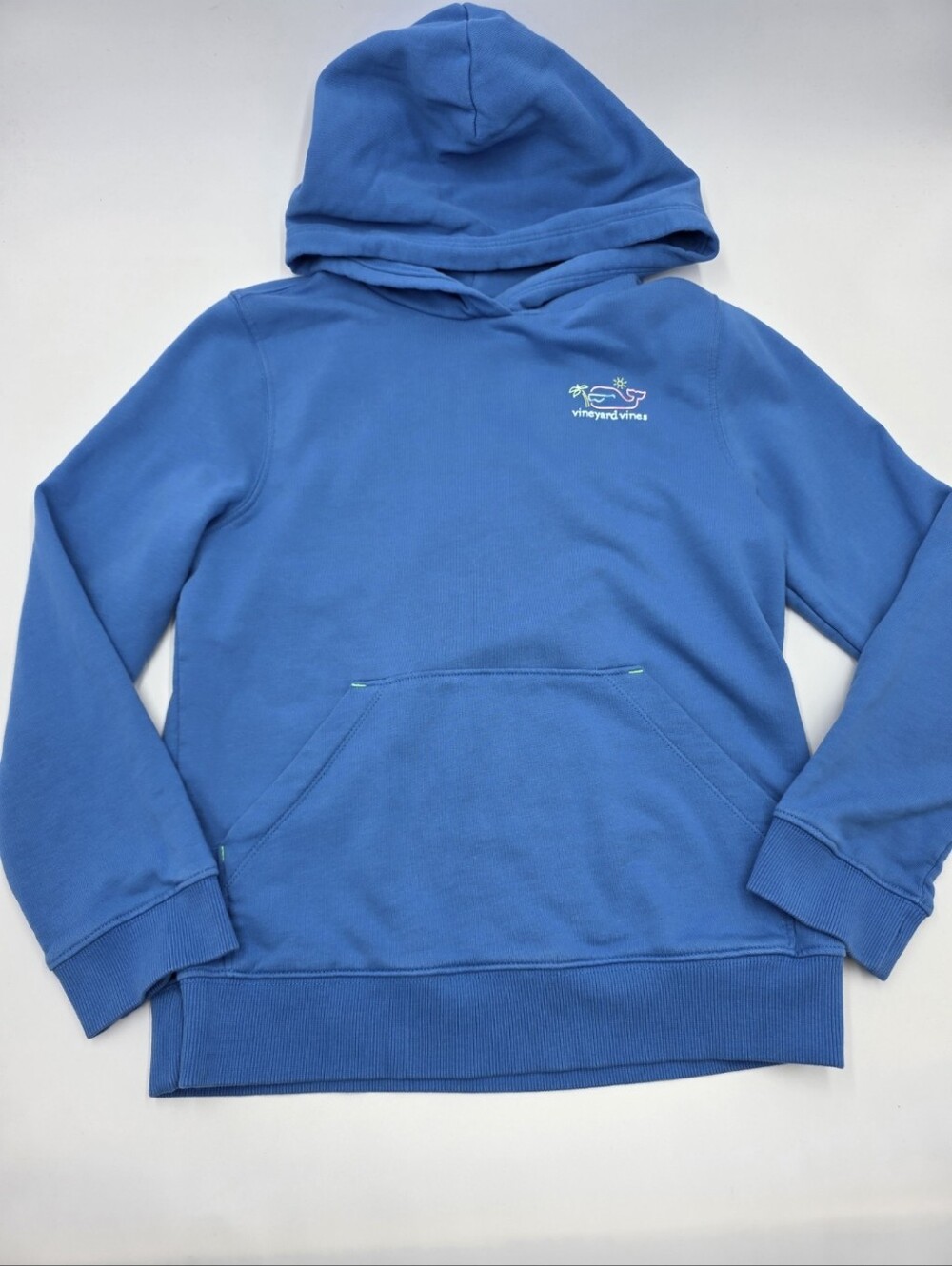 Vineyard Vines boys' Good Vibes Whale hoodie size S